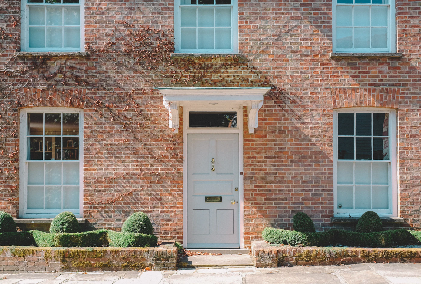 Traditional UK front door relevant to locksmith services